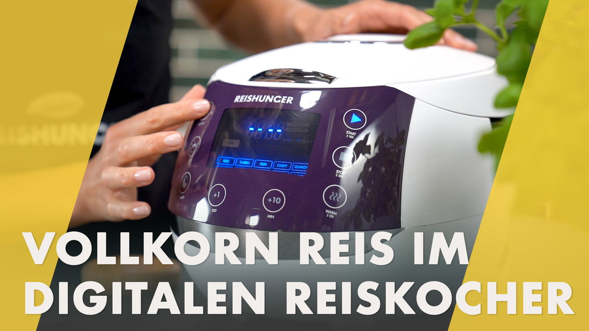 Vollkornreis im Digitalen Reiskocher